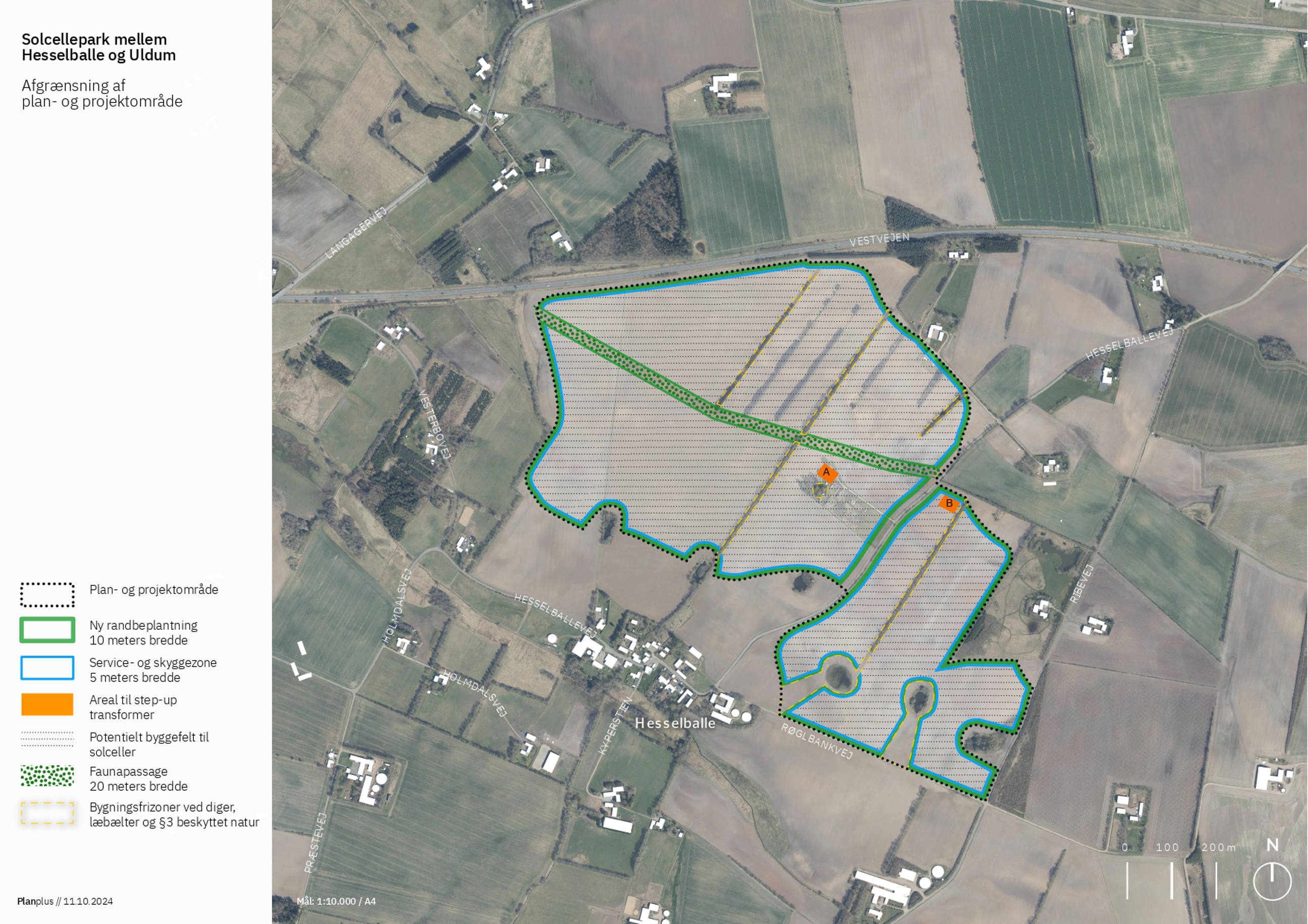 Kort Hesselballe Plan Og Projektområde 1 10000 11 10 2024 Page 0001